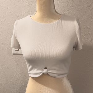 White Crop Top